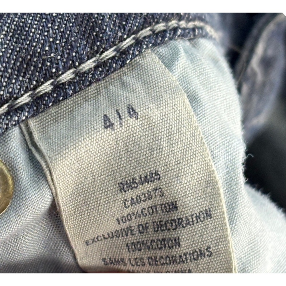 American Eagle Low Rise Cuffed Jean Shorts Women's Dark Wash 100% Cotton 30x2.5 - Picture 5 of 15